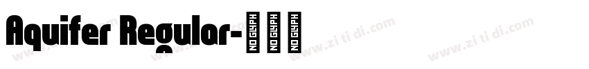 Aquifer Regular字体转换